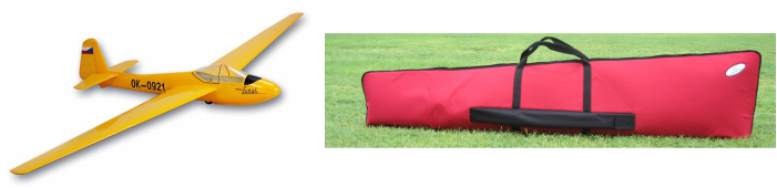 RC Glider Bag, RC Sailplane Bag, RC Scale Glider Bag by Ace Wing Carrier / Customs - AceWingCarrier.com