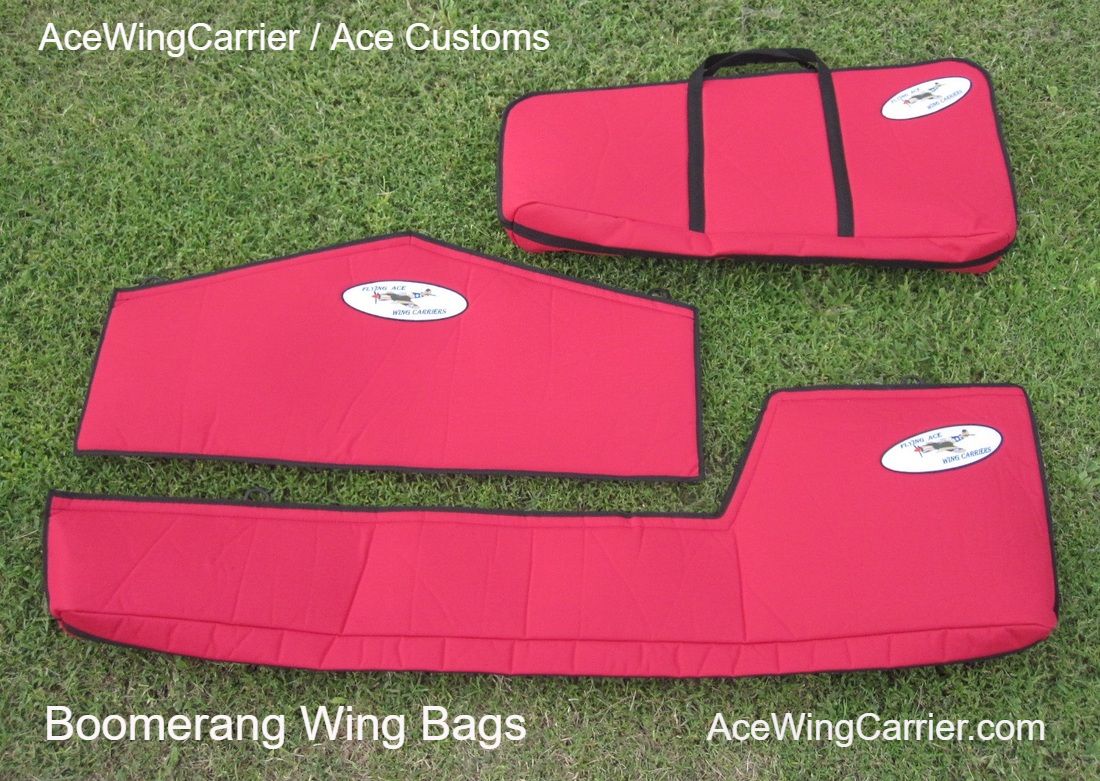 RC Wing Bag, RC Wing Carrier, RC Boomerang Jet Wing Bags, AceWingCarrier.com