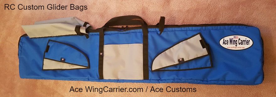 RC Glider Bag, RC Sailplane Bag, RC Wing Bags, Ace Wing Carrier.com / Ace Customs