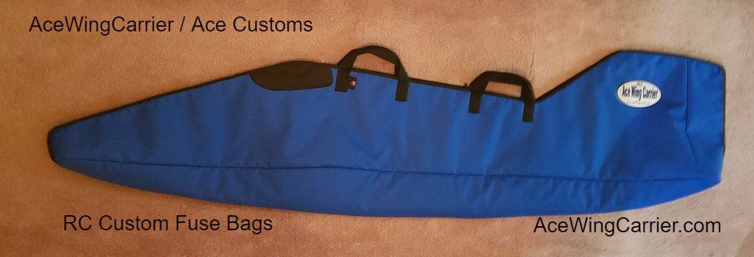 RC Jet Fuselage Bag, RC Wing Bag, RC Wing Carrier, Wing Bag, Custom RC Wing Bag, to protect your RC Airplane, RC Jets and RC Planes, Ace Wing Carrier / Customs, Ace Wing Carrier.com