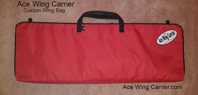 Wing Bag, RC Wing Bag, RC Wing Carrier, Aircraft Wing Bag, RC Wing Tote, RC Single Wing Bag to Protect your RC Aircraft and RC PLanes, Ace Wing Carrier.com / Ace Customs