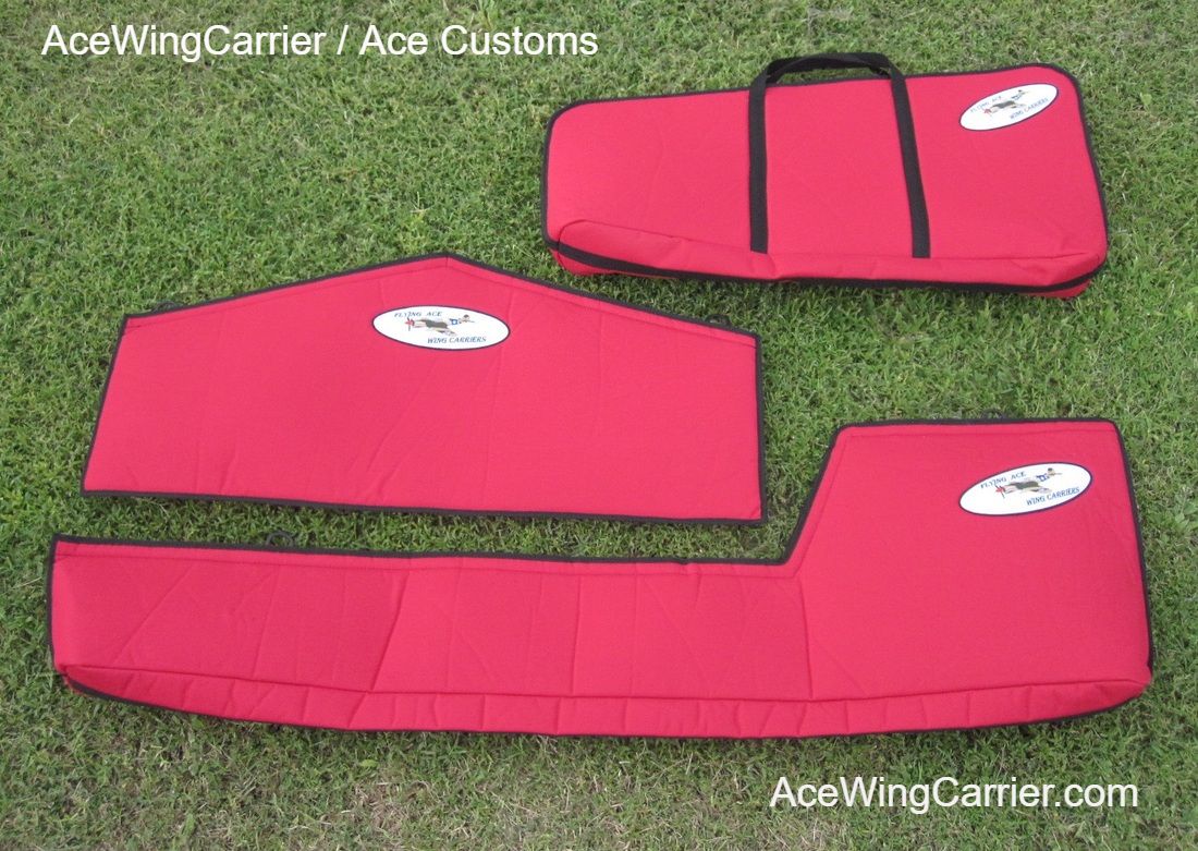 Wing Bag, RC Wing Bag, Wing Carrier, RC Boomerang Jet Wing Bags, Ace Wing Carrier / Customs, Ace Wing Carrier.com