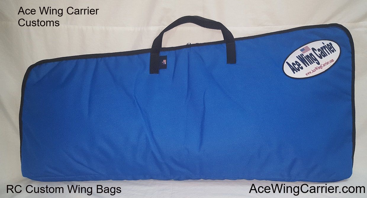 Wing Bag, RC Wing Bag, RC Wing Carrier, Custom RC Wing Bag, RC Wing Tote, Ace Wing Carrier / Customs, AceWingCarrier.com