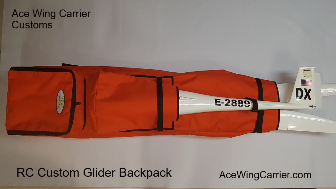 RC Glider Backpack, RC Sailplane Backpack, AceWingCarrier.com