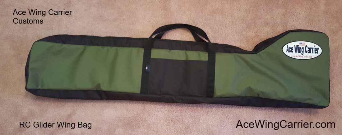 RC Glider Bag, RC Sailplane bag, RC Wing Bag, RC Wing Carrier, RC Custom Wing Bags to protect your RC Gliders and RC Airplanes by Ace Wing Carrier | Customs at AceWingCarrier.com